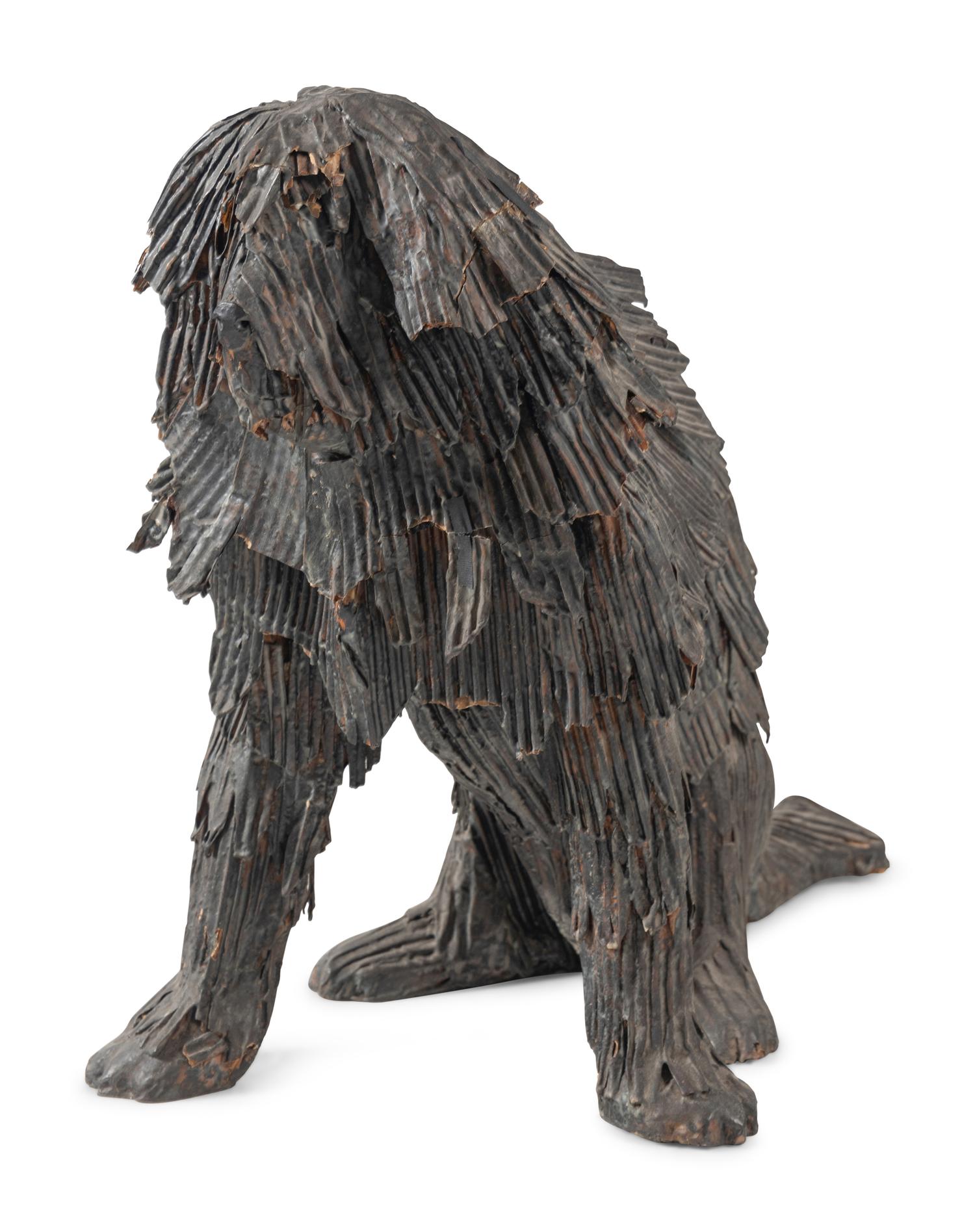 A Papier Mache Hungarian Puli