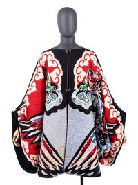 Michaele Vollbracht Quilted Silk Coat, 1970s