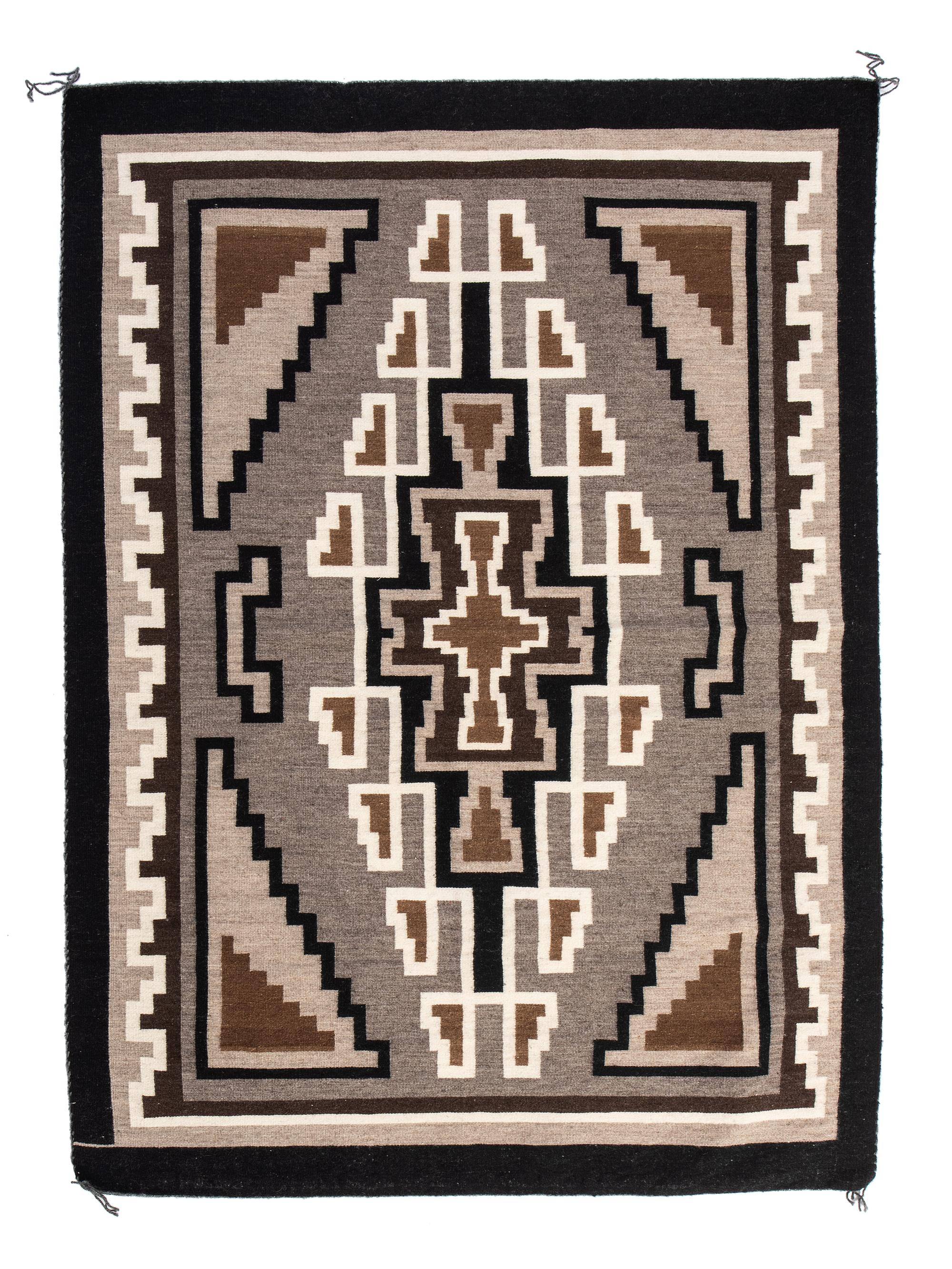 Navajo Two Grey Hills Tapestry Weaving