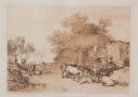 A Pair of Etchings After Joseph Mallord William Turner Plate 8 1/2 x 12 inches. — 19TH CENTURY