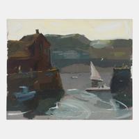 Nine works: Untitled Coastal Scenes