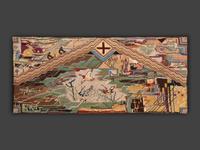 An Abstracted Landscape Needlepoint