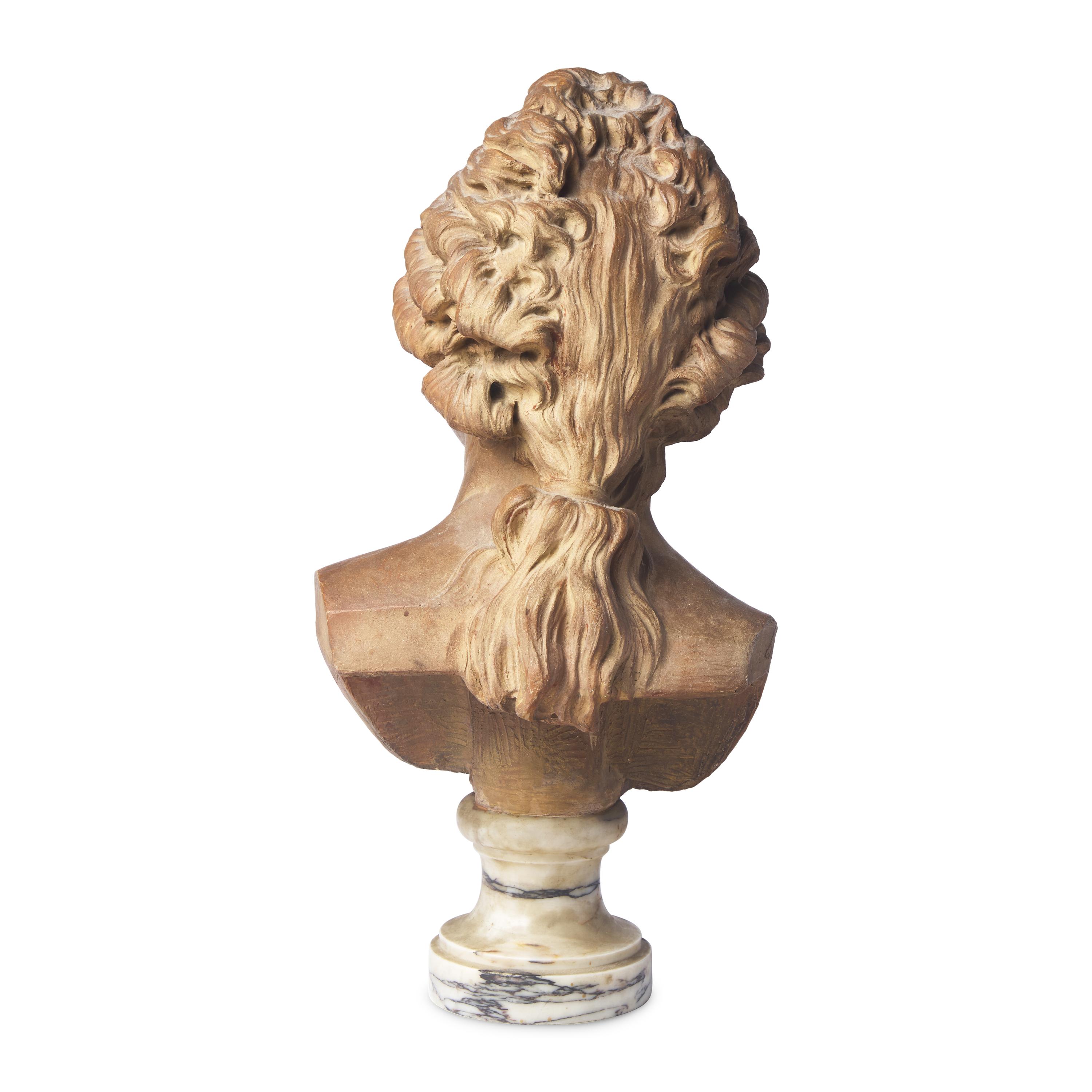 After Jean-Antoine Houdon (French, 1741-1828), A Terracotta Bust of Georges Louis Leclerk, Comte de Buffon (1707-1788)
