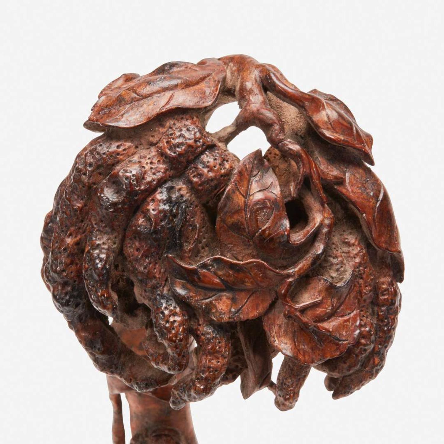 A Chinese carved bamboo ruyi scepter 竹雕佛手如意 18th/19th century ???????