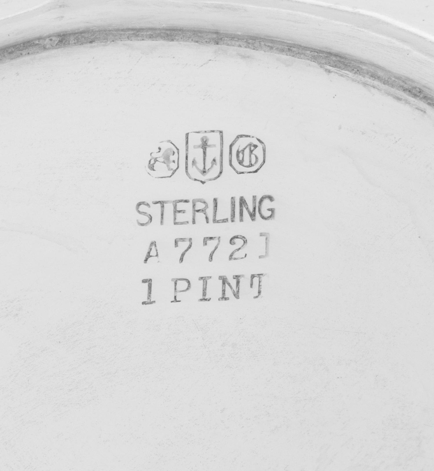 A Gorham Silver Three-Piece Coffee Service