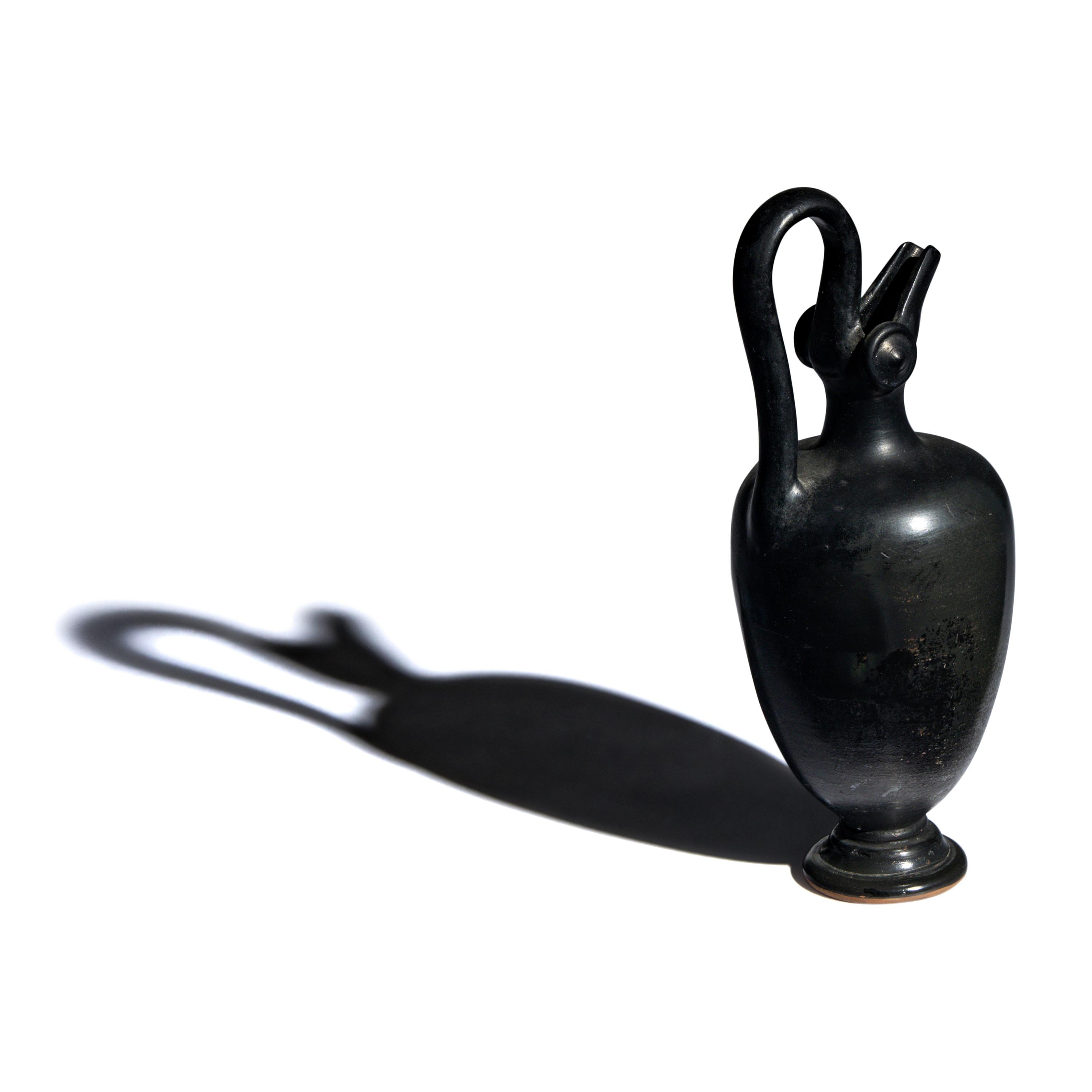 An Attic Black-Glazed Oinochoe