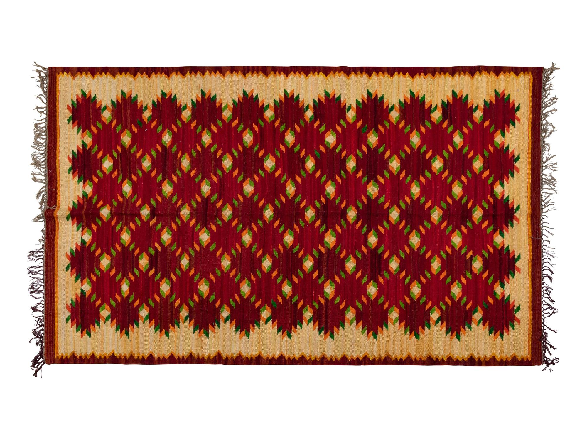 A Polish Wool Kilim Rug