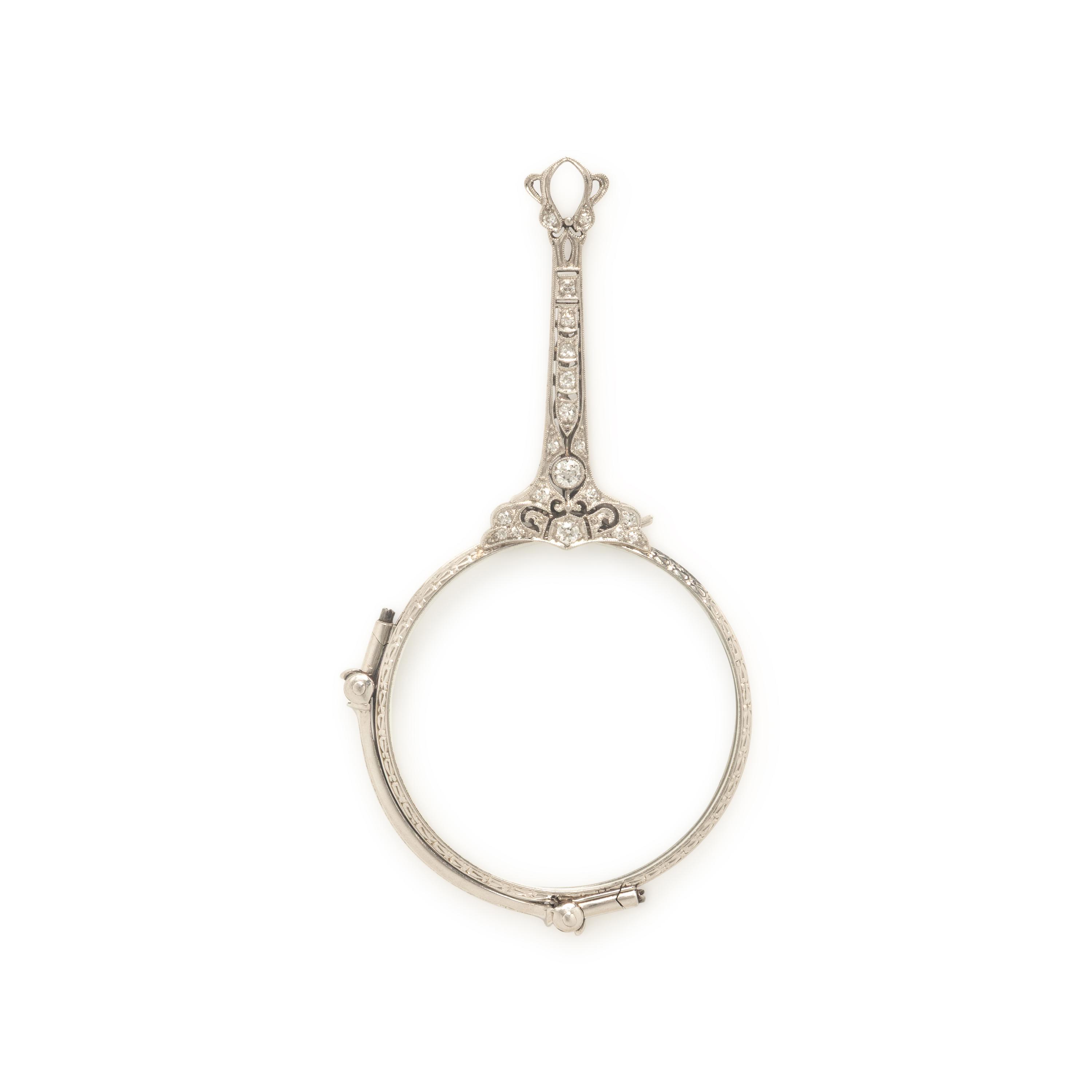 Platinum and Diamond Lorgnette