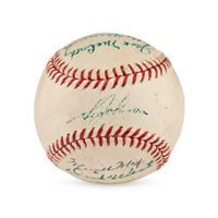 A 1940s War Bond Signed Autograph Baseball Featuring Mickey Cochrane (Beckett Authentication Services Letter of Authenticity)