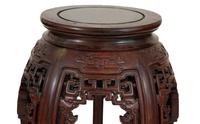 A Chinese Carved Rosewood Jardinière Stand