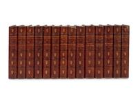 [BINDINGS]. A group of approximately 28 volumes, most in contemporary leather bindings, including works related to history and literature, comprising: