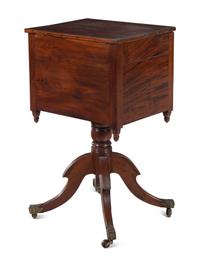 A Classical Mahogany Two-Drawer Work Table