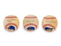 A Collection of Chicago Cubs Signed Autograph Hall of Fame Portrait Baseballs (Beckett Authentication Services)