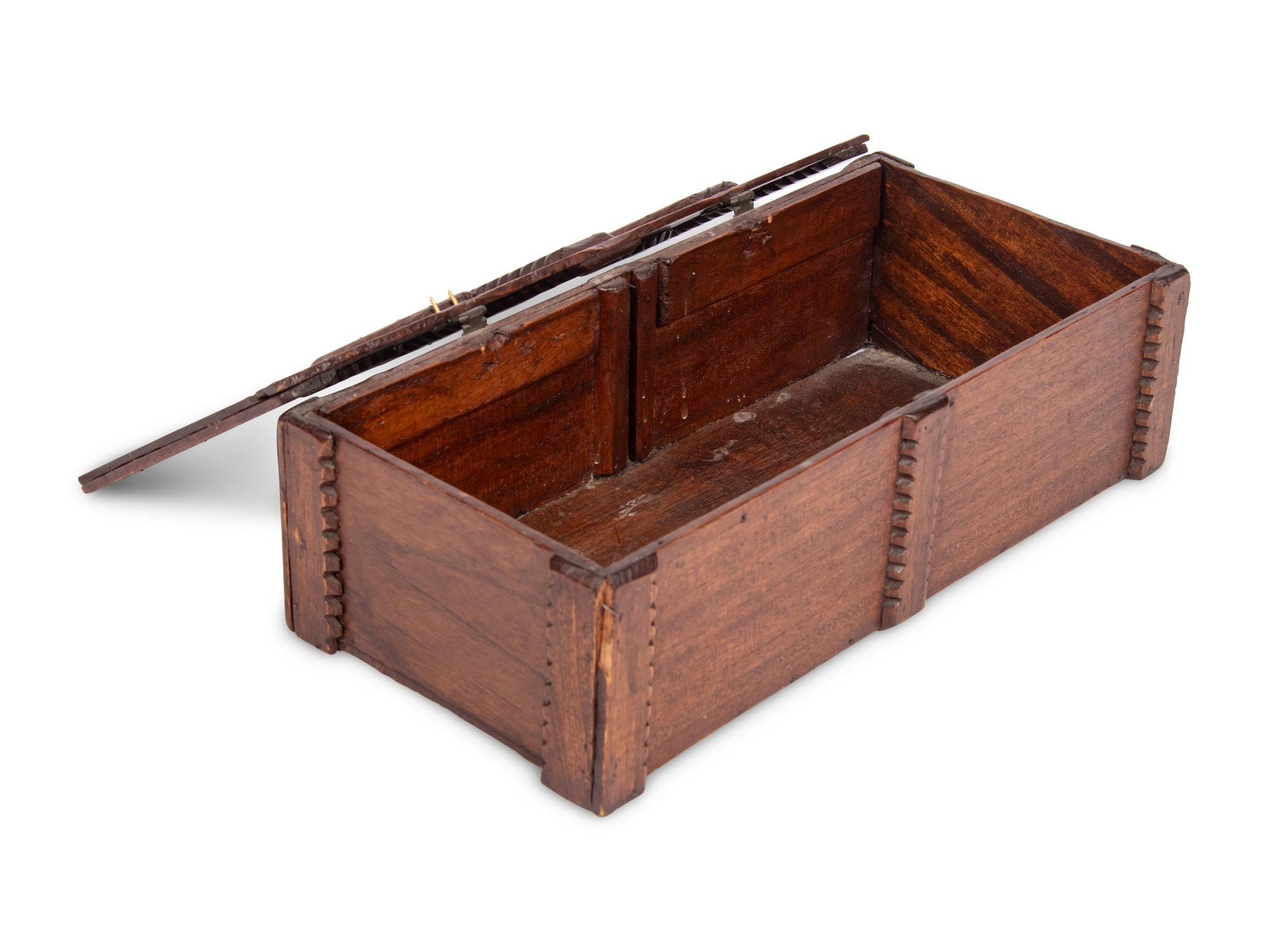 A Hardwood Table Casket