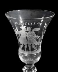 A Dutch Engraved Friendship Wine Glass