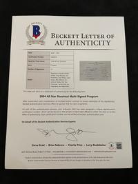 A 2004 Chrysler Golf Shootout Multi Signed Autograph Invitation Including Michael Jordan (Beckett Authentication Services Letter BAS Certified),