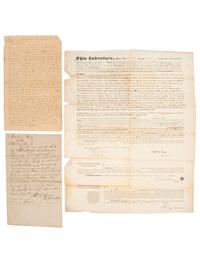[WESTERN EXPANSION]. Large group of documents related to early settlers of Ohio's Western Reserve (the Connecticut Western Reserve), ca 1806-1890.