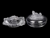 A Lalique Capucines Bowl and Another Lalique Bowl
