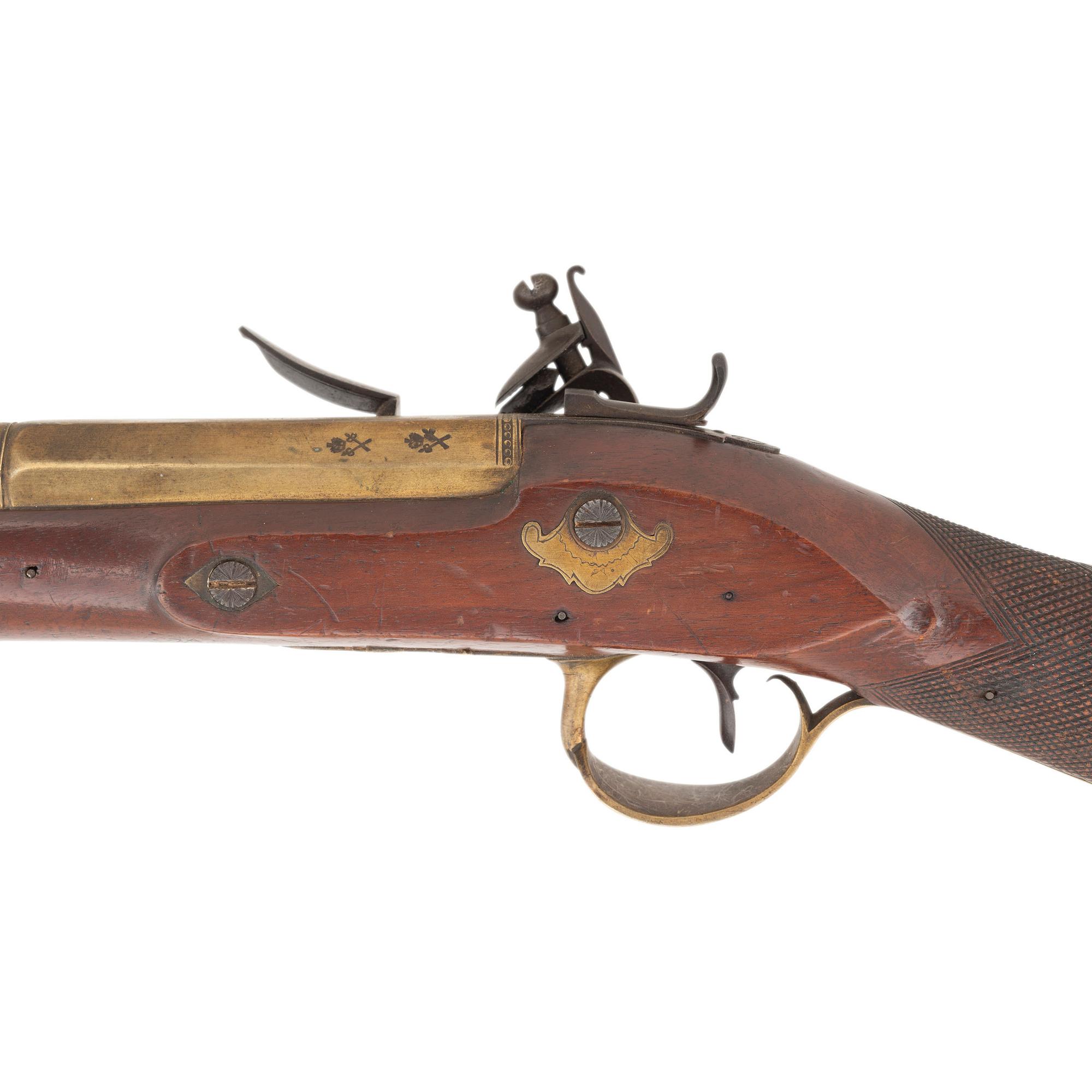 Brass Barrel Flintlock Snap Bayonet Blunderbuss by Barber & Boiler