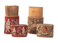 Huron Moosehair Embroidered Birchbark Cigar Cases