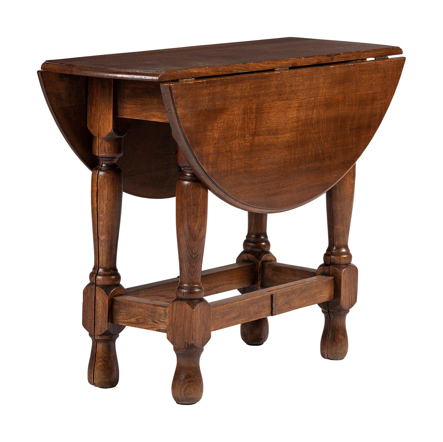 A William and Mary Style Oak Gateleg Table