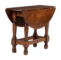 A William and Mary Style Oak Gateleg Table