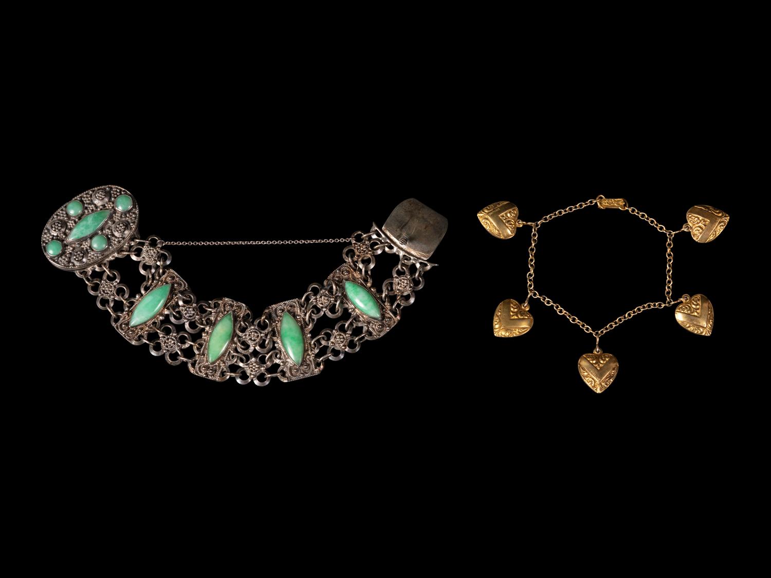 Two Chinese Sterling Silver Bracelets