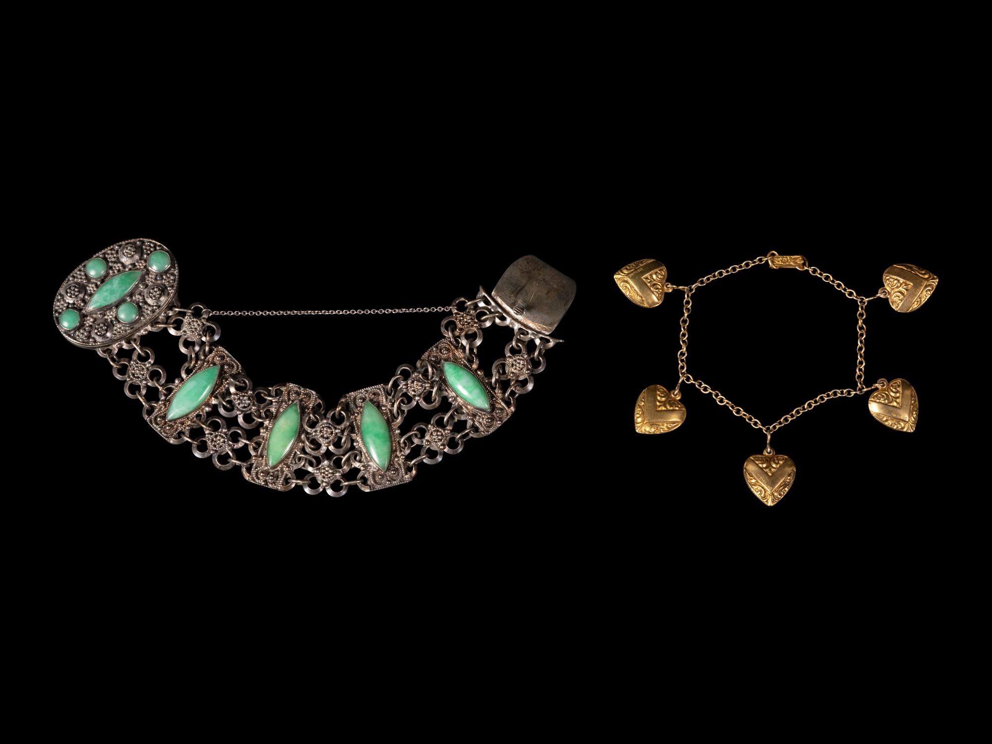Two Chinese Sterling Silver Bracelets