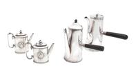 An American Silver-Plate Coffee and Teapot Height of tallest 8 1/2 inches. — Tiffany & Co., New York, NY