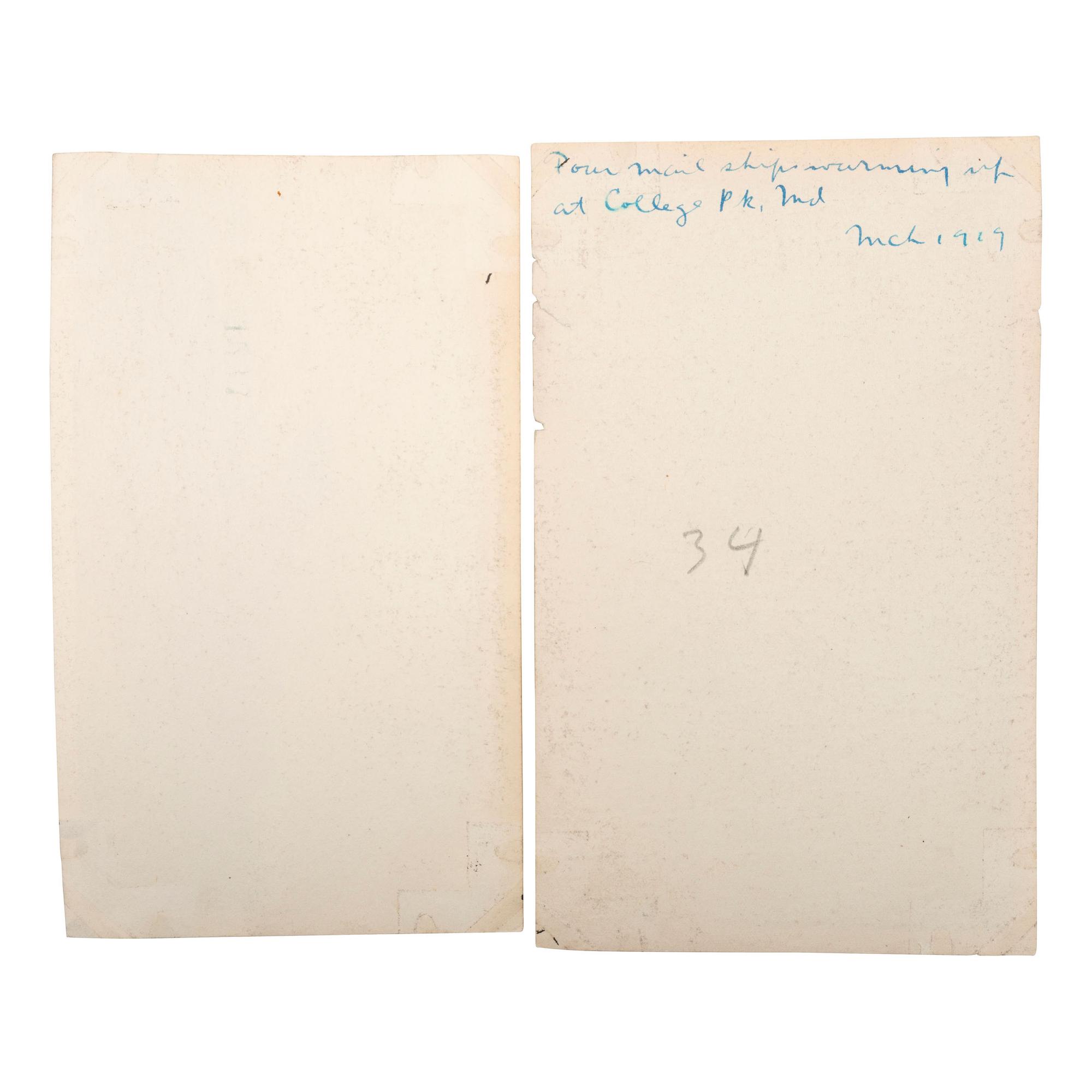 [AVIATION]. A group of early images of airplanes including US Airmail and US Army, comprising: