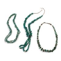 Pueblo-Style Turquoise Nugget and Heishi Necklaces