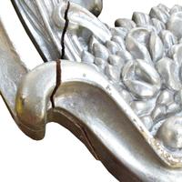 A Silvered Carved Console Fragment 44" W x 9" D x 42 "H — Argentina, Early 20th Century