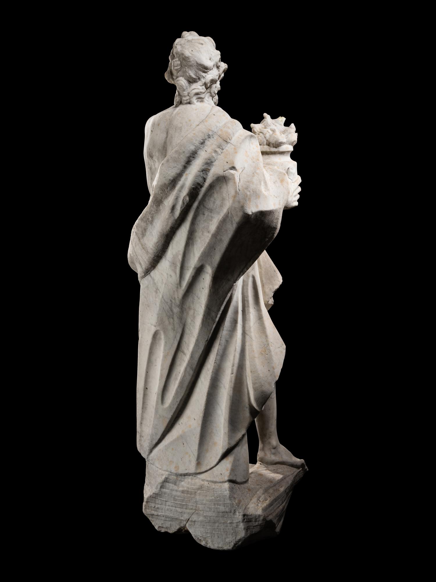 A Continental Marble Figure of Zeus