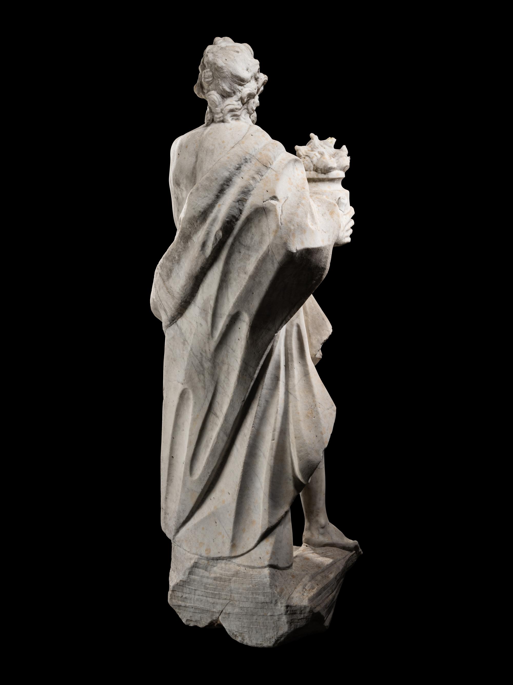 A Continental Marble Figure of Zeus