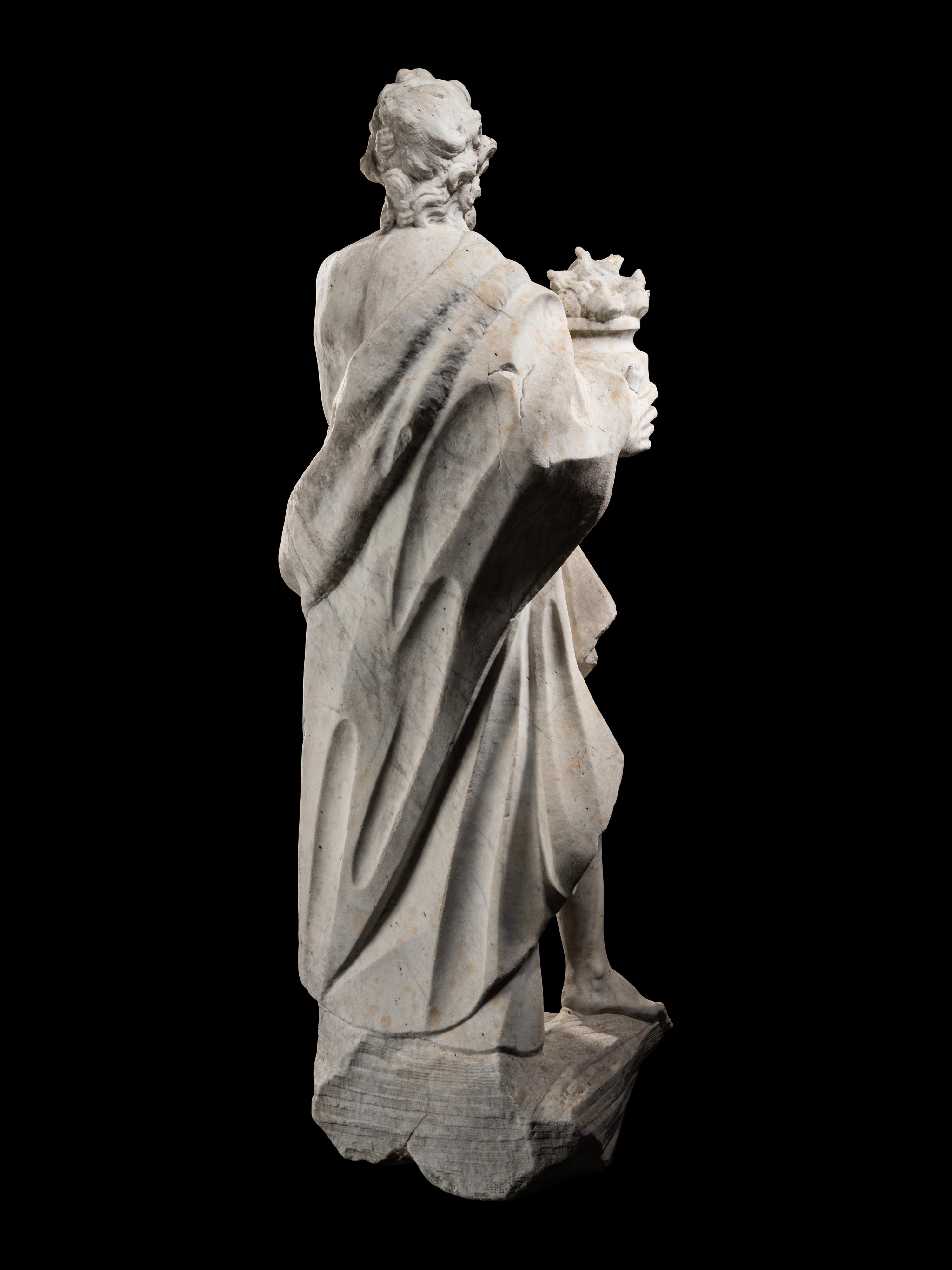 A Continental Marble Figure of Zeus