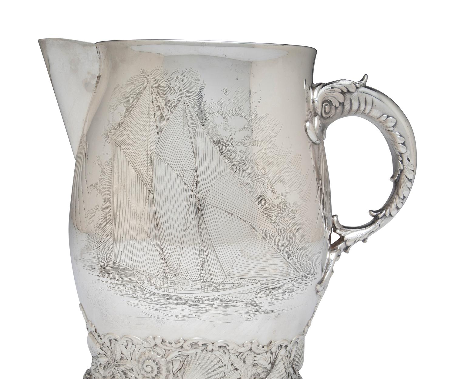 An American Silver Water Pitcher