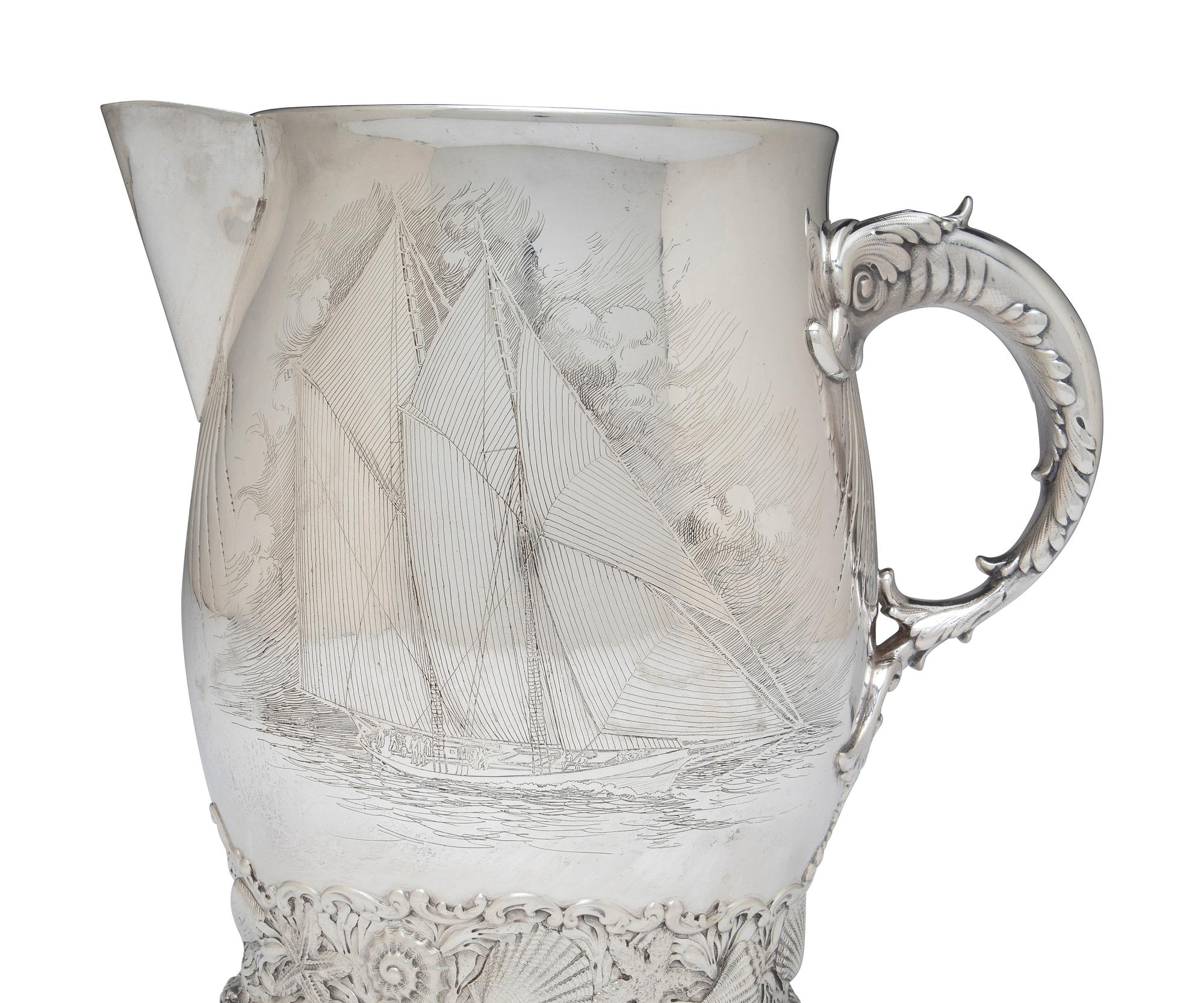 An American Silver Water Pitcher
