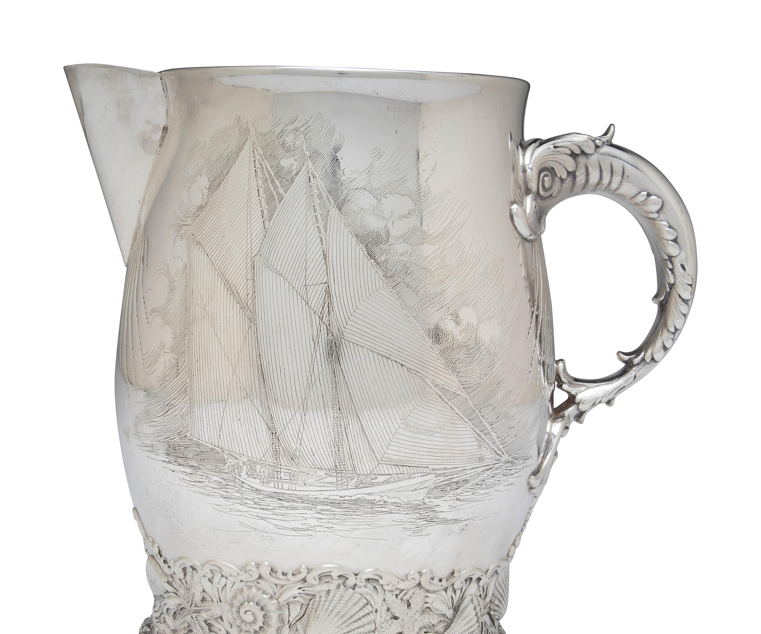 An American Silver Water Pitcher