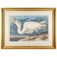 JOHN JAMES AUDUBON (AMERICAN 1785–1851) "GREAT WHITE HERON" (KEY WEST) FROM BIRDS OF AMERICA