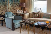 Pair of Silvered and Patinated Metal Torchère Floor Lamps