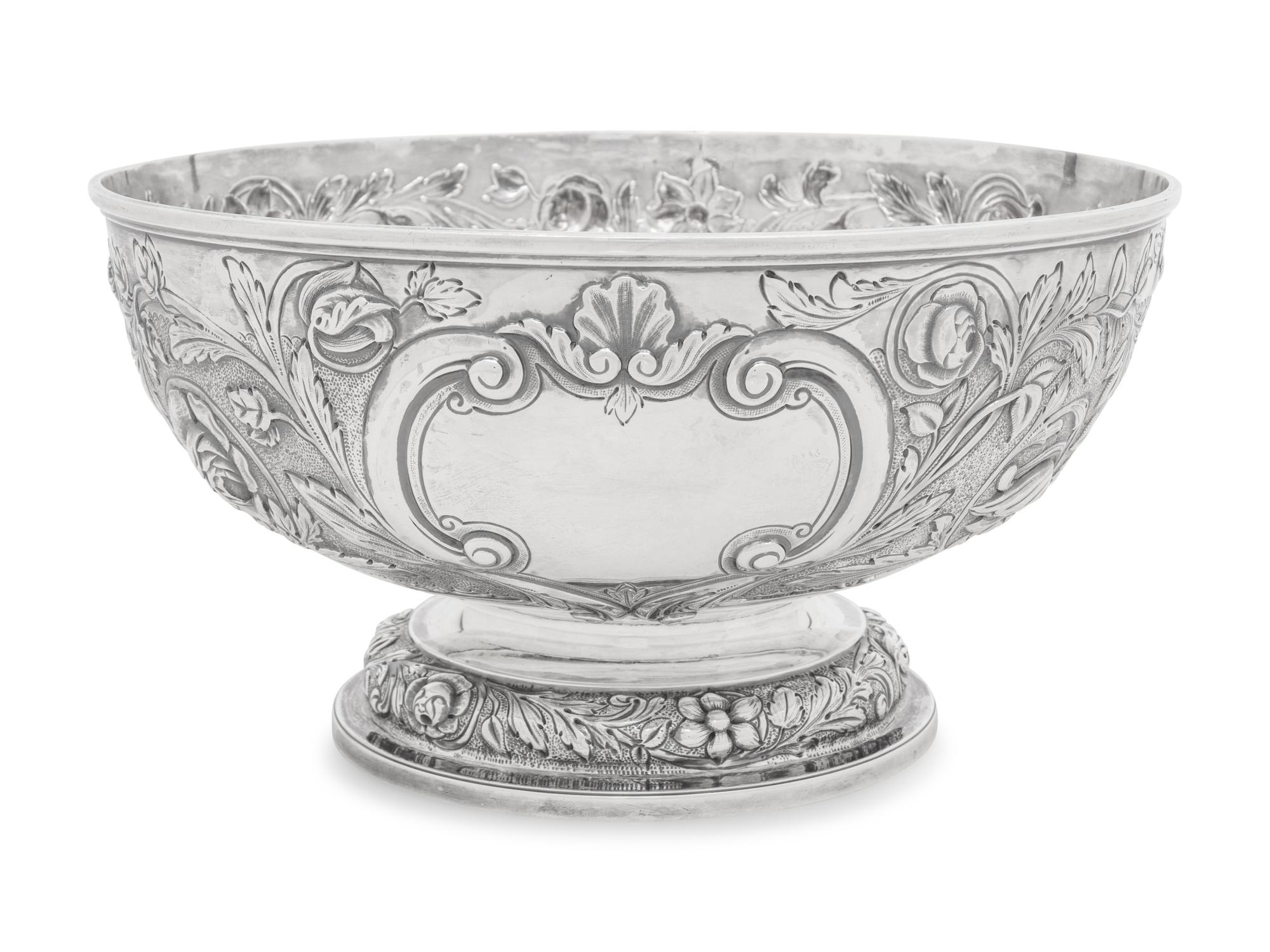 An English Silver Centerpiece Bowl