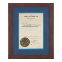 [Presidential] Reagan, Ronald. Partially-printed document, signed
