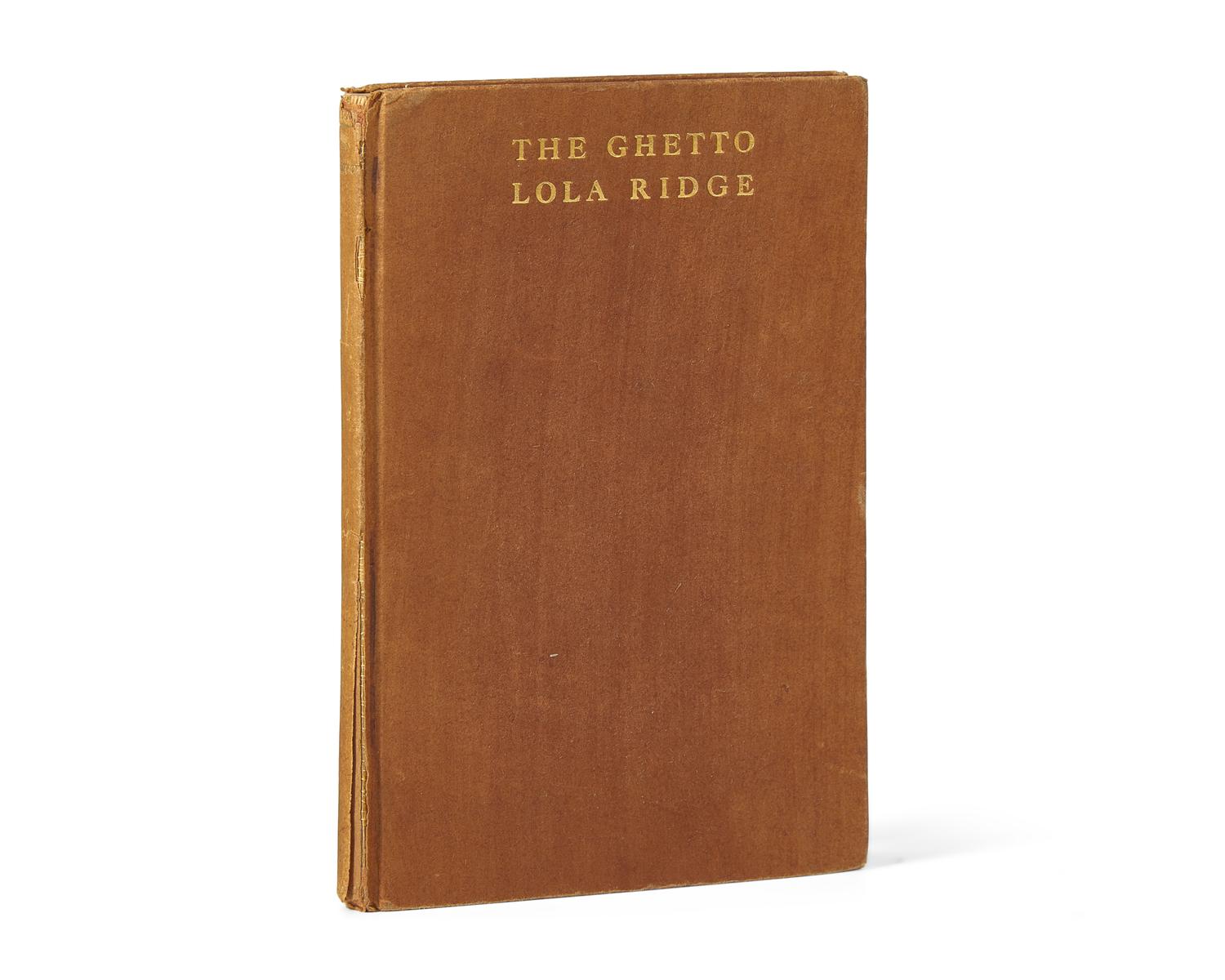 Ridge, Lola. The Ghetto and Other Poems