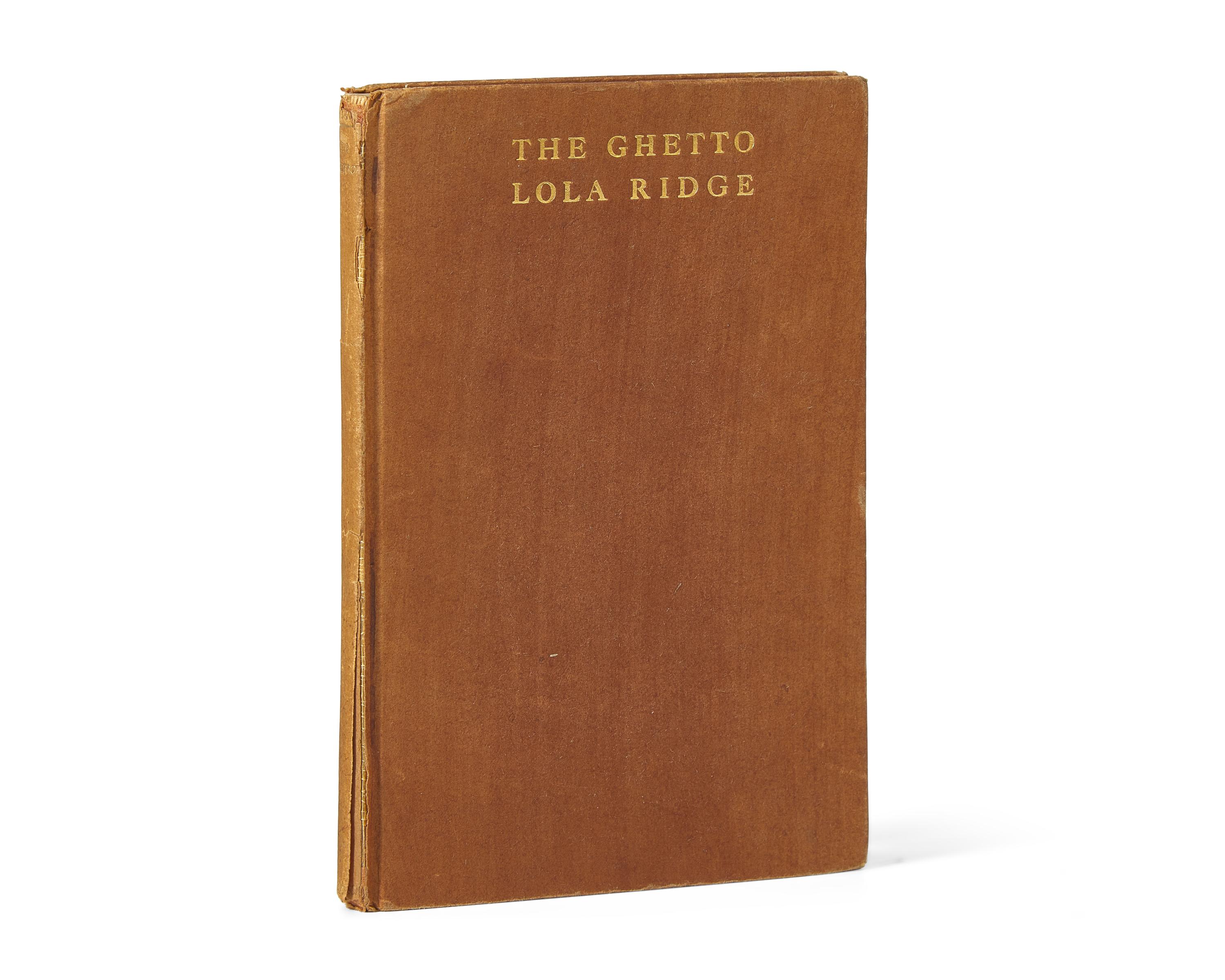 Ridge, Lola. The Ghetto and Other Poems