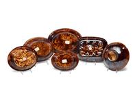 Thirteen Rockingham Glazed Table Articles