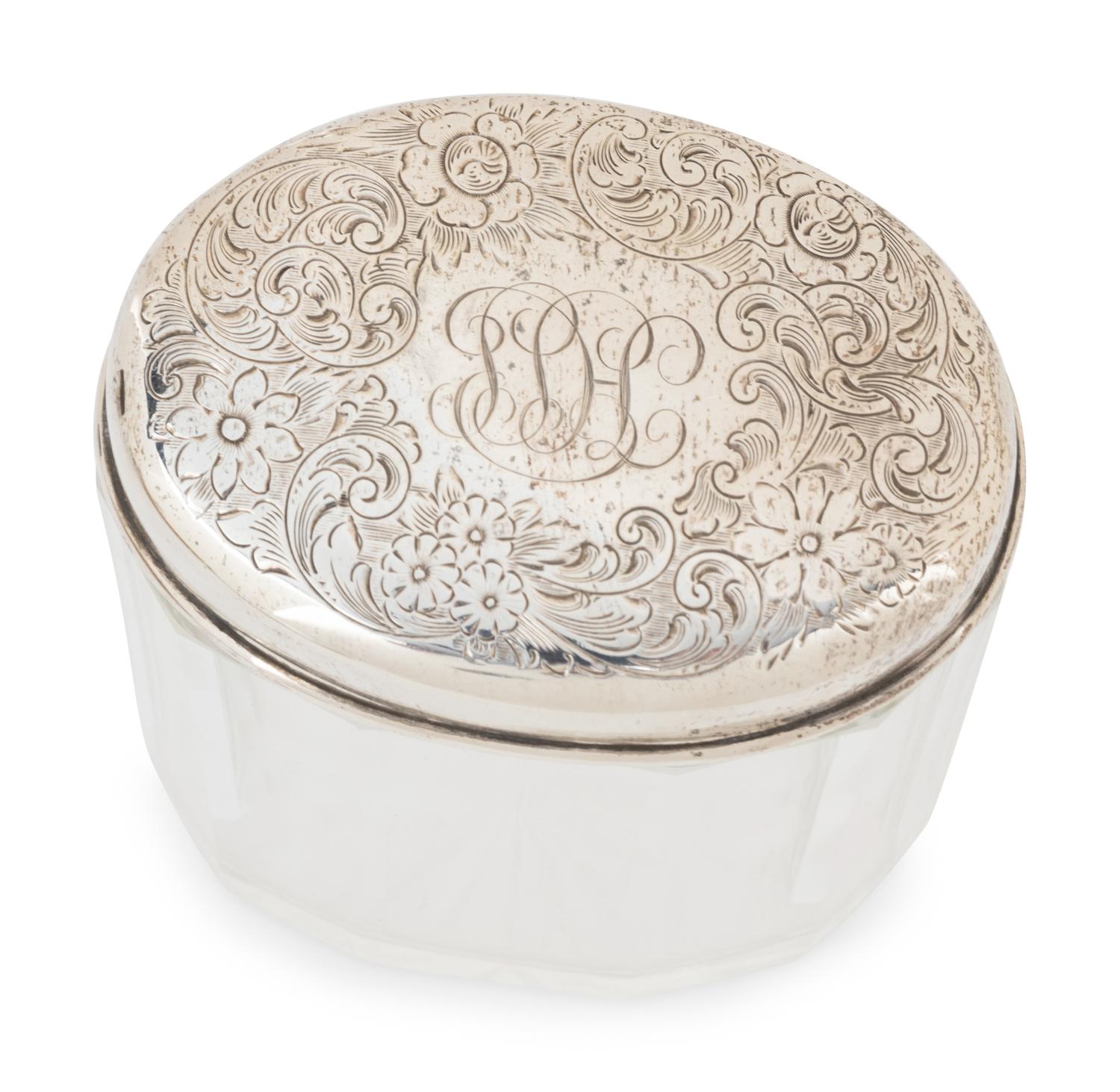 A Gorham Silver Nine-Piece Dresser Set