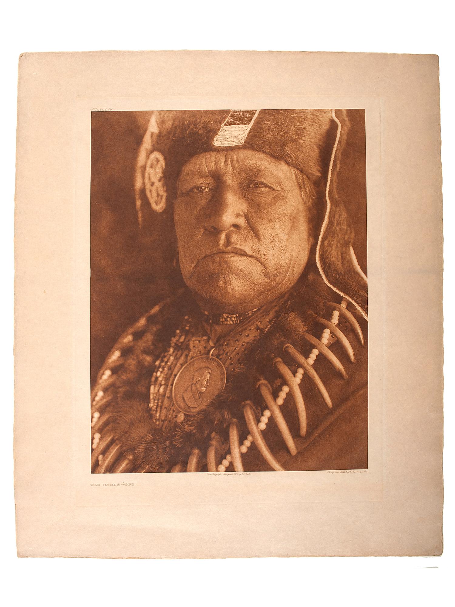 CURTIS, Edward (1868-1952). A group of 4 photogravures, comprising: