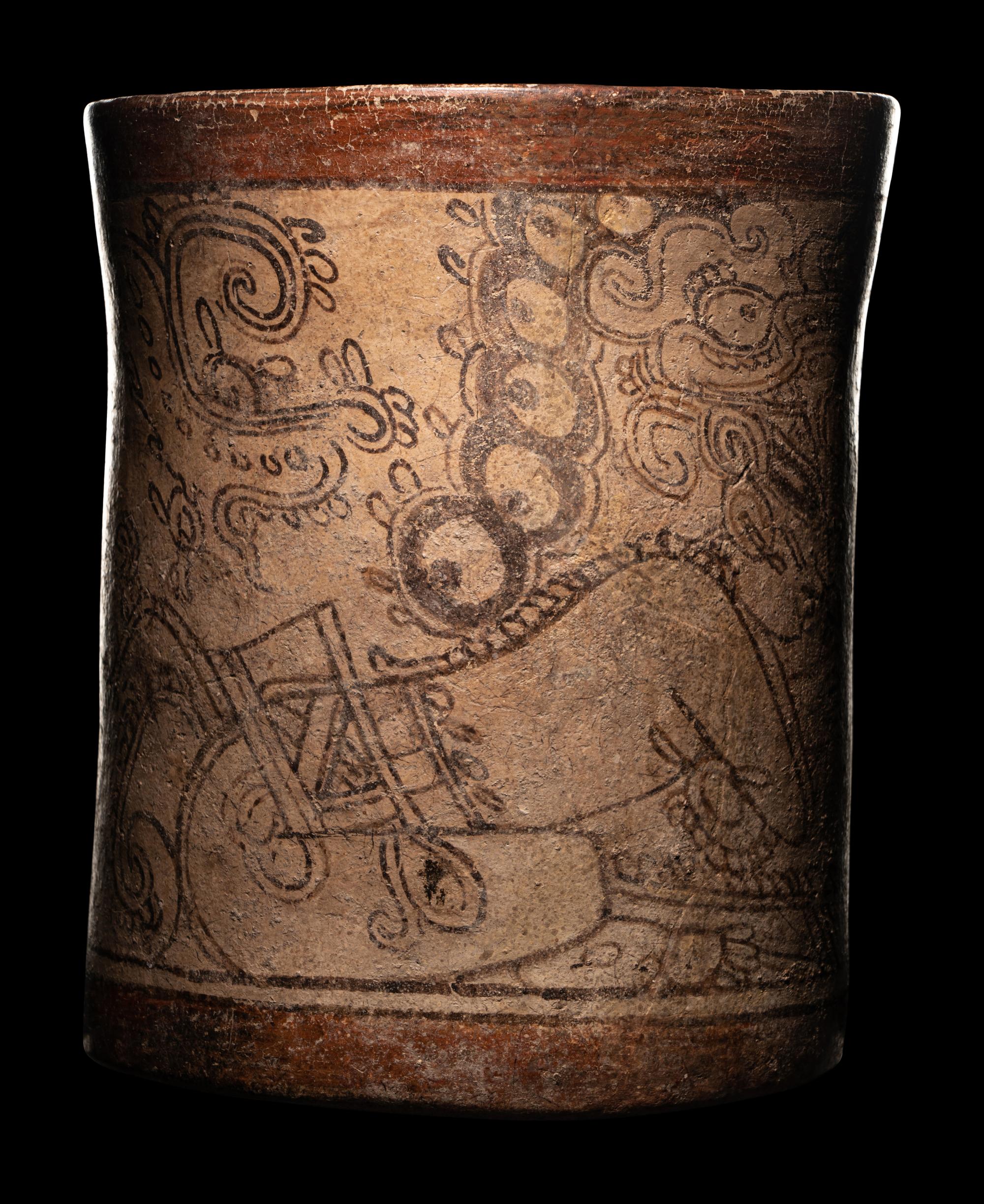 A Maya Codex Style Cylinder Vessel