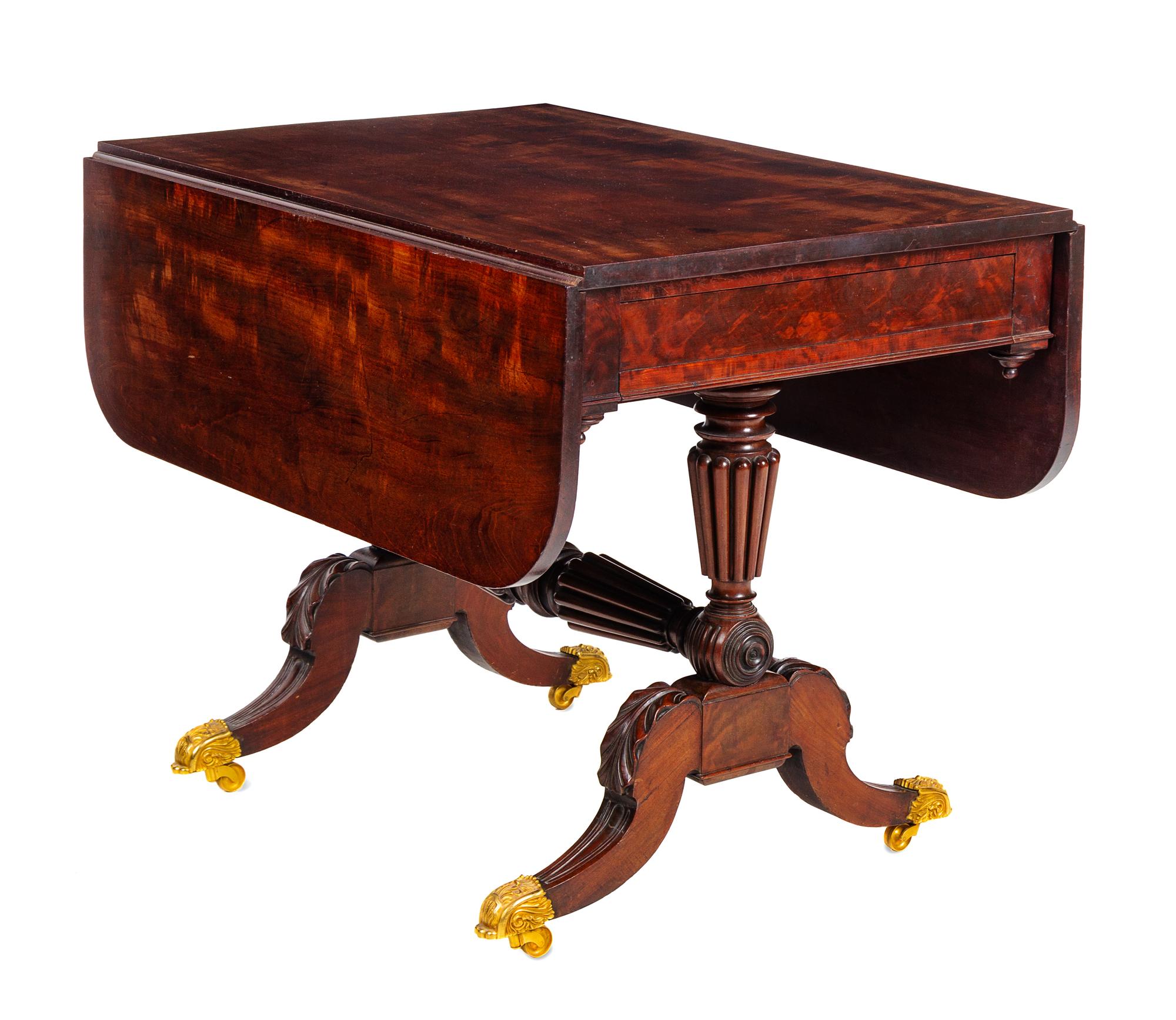 A Classical Mahogany Drop-Leaf Table