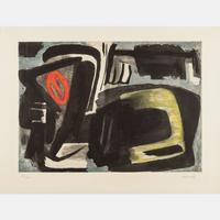 A Group of Three Prints by Gérard Ernest Schneider, and Marcel Fiorini, one of which After Roger Bissière, 1955-1960